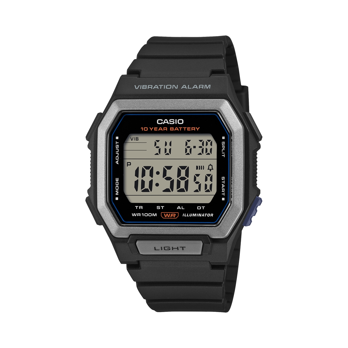 CASIO COLLECTION Mod. ILLUMINATOR 10 YEARS BATTERY - BLACK