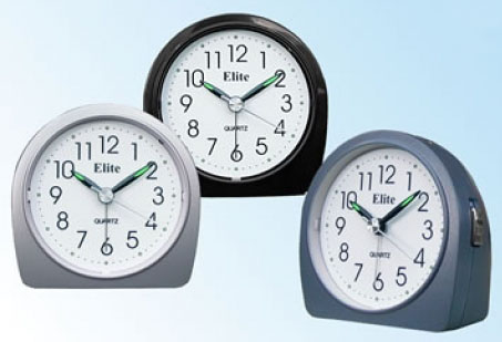 ELITE SVEGLIA ANALOGICA SILVER/ SILVER ALARM CLOCK
