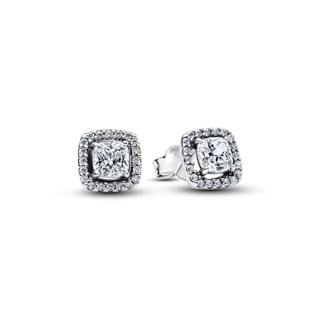 PANDORA Mod. SPARKLING DOUBLE HOOP EARRINGS
