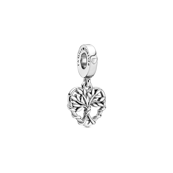 PANDORA Mod. HEART FAMILY TREE DANGLE CHARM