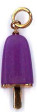 AMBROSINI JEWELS - PENDENTE ARGENTO 925° ghiacciolo finitura rosé pietra viola medio (29.5x13 mm)
