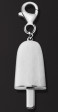 AMBROSINI JEWELS - PENDENTE ARGENTO 925° ghiacciolo finitura bianca pietra bianca piccolo (21x14 mm)