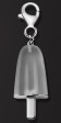 AMBROSINI JEWELS - PENDENTE ARGENTO 925° ghiacciolo finitura bianca pietra ghiaccio piccolo (21x14 mm)