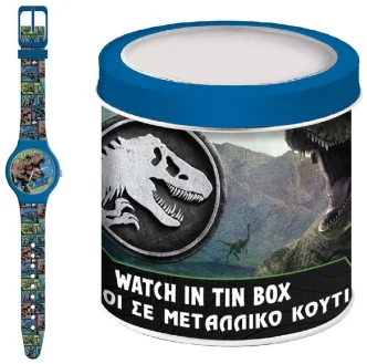 KID WATCH Mod. JURASSIC PARK - Tin Box