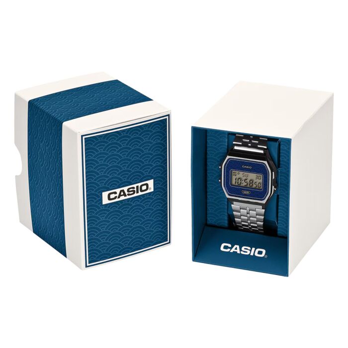 CASIO VINTAGE Mod. ICONIC - TRADITIONAL SEIGAIHA PATTERN Limited Edition - BLUE