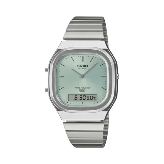 CASIO VINTAGE Mod. EDGY ROUNDED SQUARE - BLUE