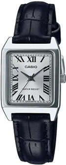 CASIO COLLECTION Mod. LADY TANK, ALLOY, LEATHER - SILVER