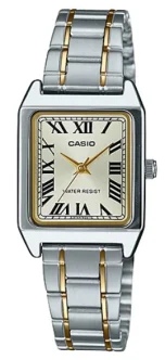 CASIO COLLECTION Mod. LADY TANK, ALLOY, SILVER&amp;GOLD - CHAMPAGNE