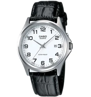 CASIO COLLECTION Mod. DATE - LEATHER, WHITE