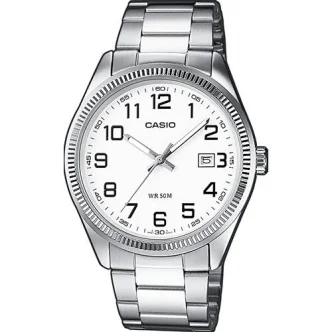 CASIO COLLECTION Mod. DATE - WHITE, ARAB NUMBERS