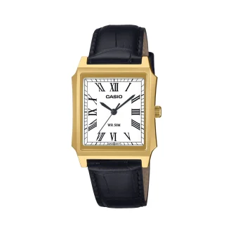 CASIO COLLECTION Mod. TANK - GOLD, LEATHER