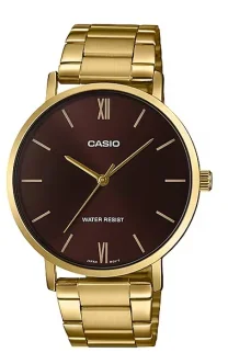CASIO COLLECTION Mod. MINIMAL GOLD - BROWN