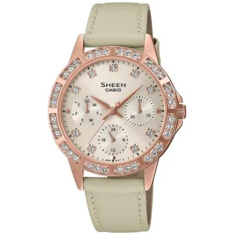 CASIO SHEEN Mod. LADY CRYSTAL PINK, GOLD, LEATHER ***SPECIAL PRICE***