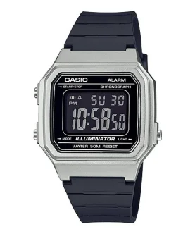 CASIO TIMELESS COLLECTION Mod. SPORT ILLUMINATOR WR 50M, ALARM, CHRONOGRAPH - SILVER - METAL SERIE
