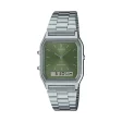 CASIO VINTAGE Mod. EDGY COLLECTION SUNRAY DIAL - GREEN MOSS