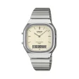 CASIO VINTAGE Mod. EDGY ROUNDED SQUARE - SILVER