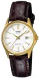 CASIO COLLECTION Mod. LADY DATE LEATHER - WHITE, GOLD INDEXES