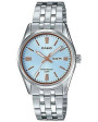 CASIO COLLECTION Mod. LADY DAY &amp; DATE - LIGHT BLUE, BRONZE INDEXES