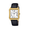 CASIO COLLECTION Mod. TANK - GOLD, LEATHER