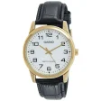 CASIO COLLECTION Mod. ONLY TIME GOLD, LEATHER - WHITE