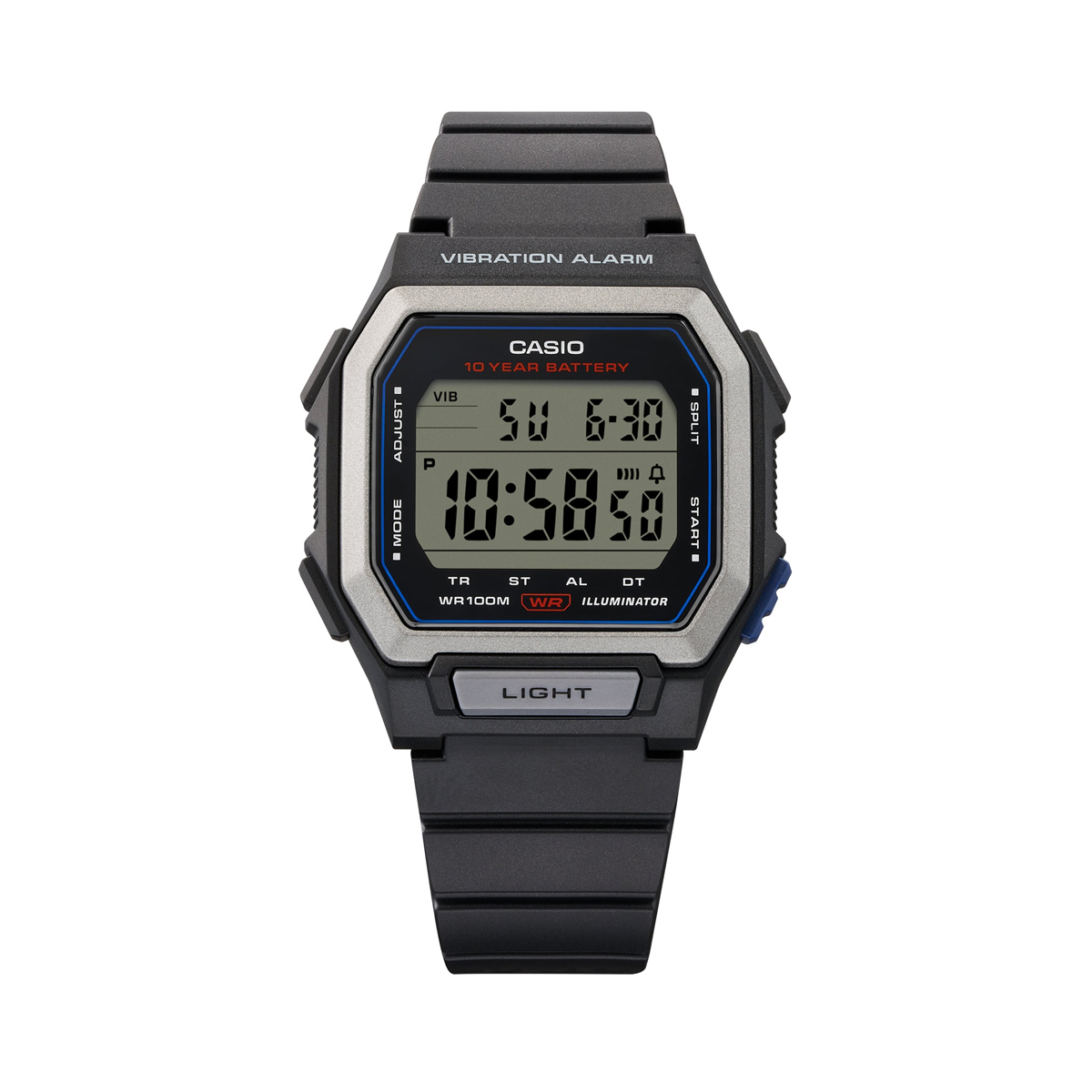 CASIO COLLECTION Mod. ILLUMINATOR 10 YEARS BATTERY - BLACK