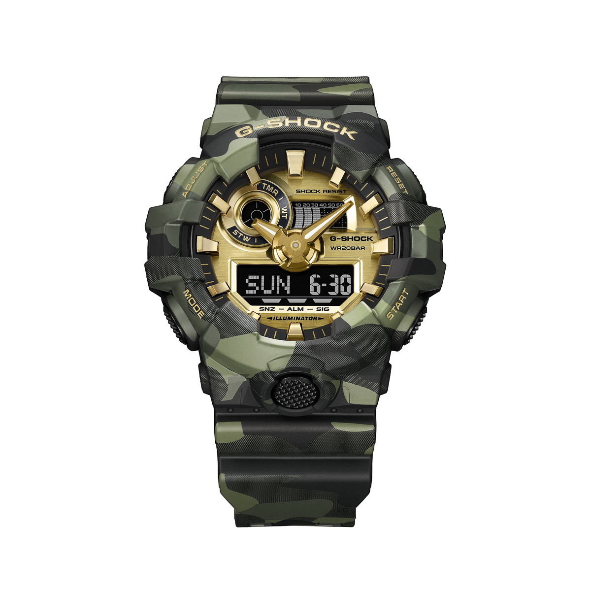 CASIO G-SHOCK Mod. BOLD - CAMO AND GOLD SERIE