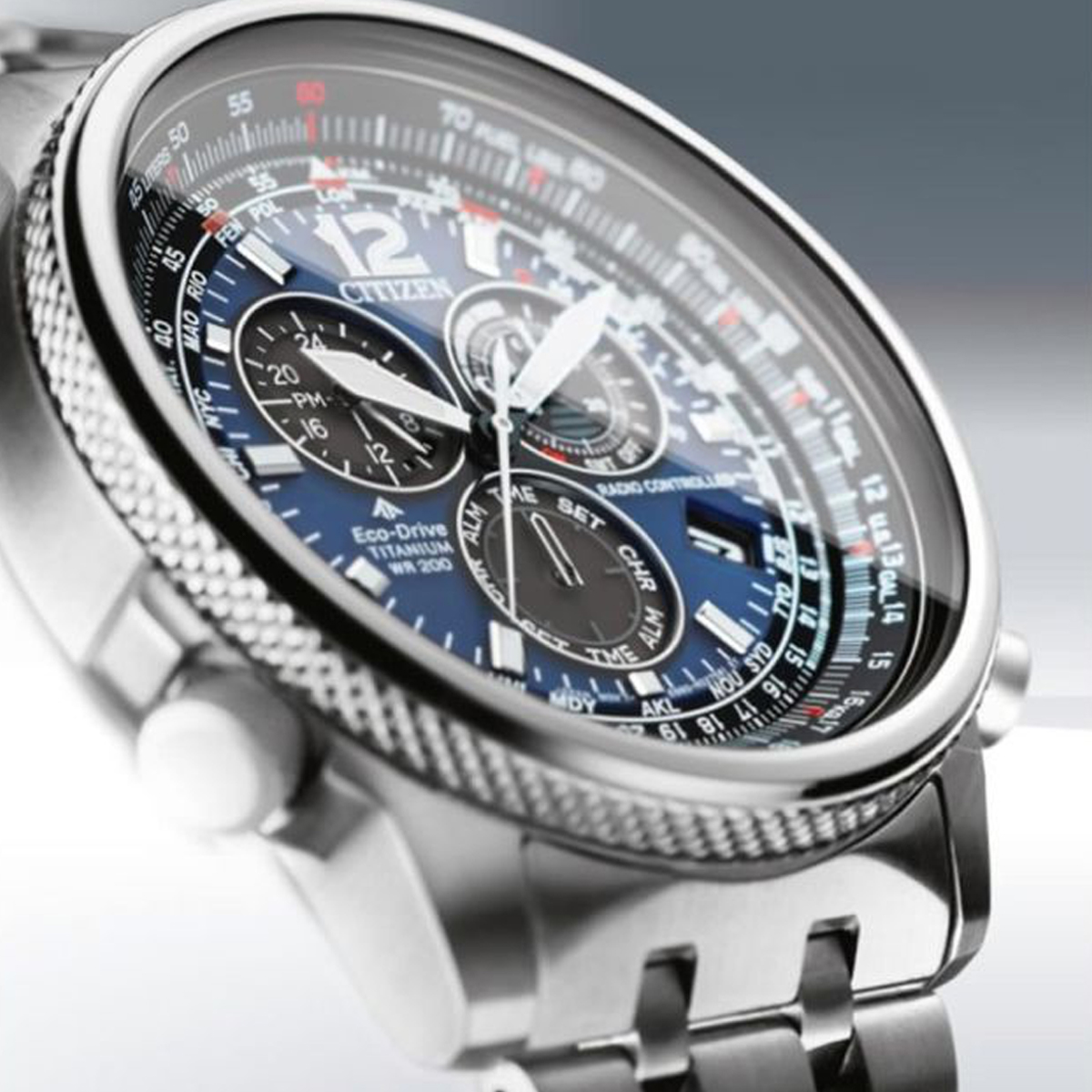 CITIZEN MOD. CRONO PILOT SUPER TITANIUM