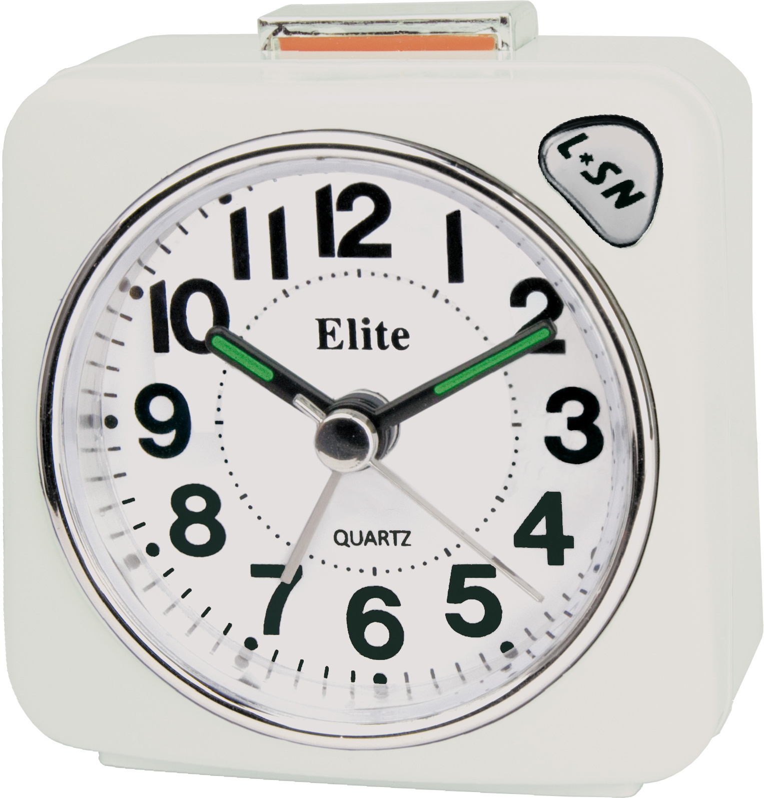 ELITE Sveglia silent con luce e snooze - BIANCO - Silent alarm clock with light and snooze - WHITE