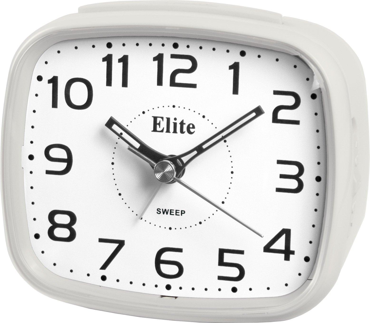 ELITE Sveglia silent con luce LED e snooze - BIANCO - Silent alarm clock with LED light and snooze - WHITE