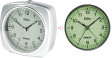 ELITE Sveglia silent con luce e snooze. quadrante fosforescente - ARGENTO - Silent alarm clock with light and snooze. phosphorescent dial - SILVER