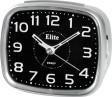 ELITE Sveglia silent con luce LED e snooze - ARGENTO - Silent alarm clock with LED light and snooze - SILVER