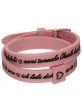 Il MEZZOMETRO Mod. I LOVE YOU SILVER BUCKLE EDITION - PINK - Bracciale in silicone/silicone bracelet