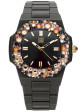 LIGHT TIME Mod. VELVET NAUTILUS - Black Rainbow Strass