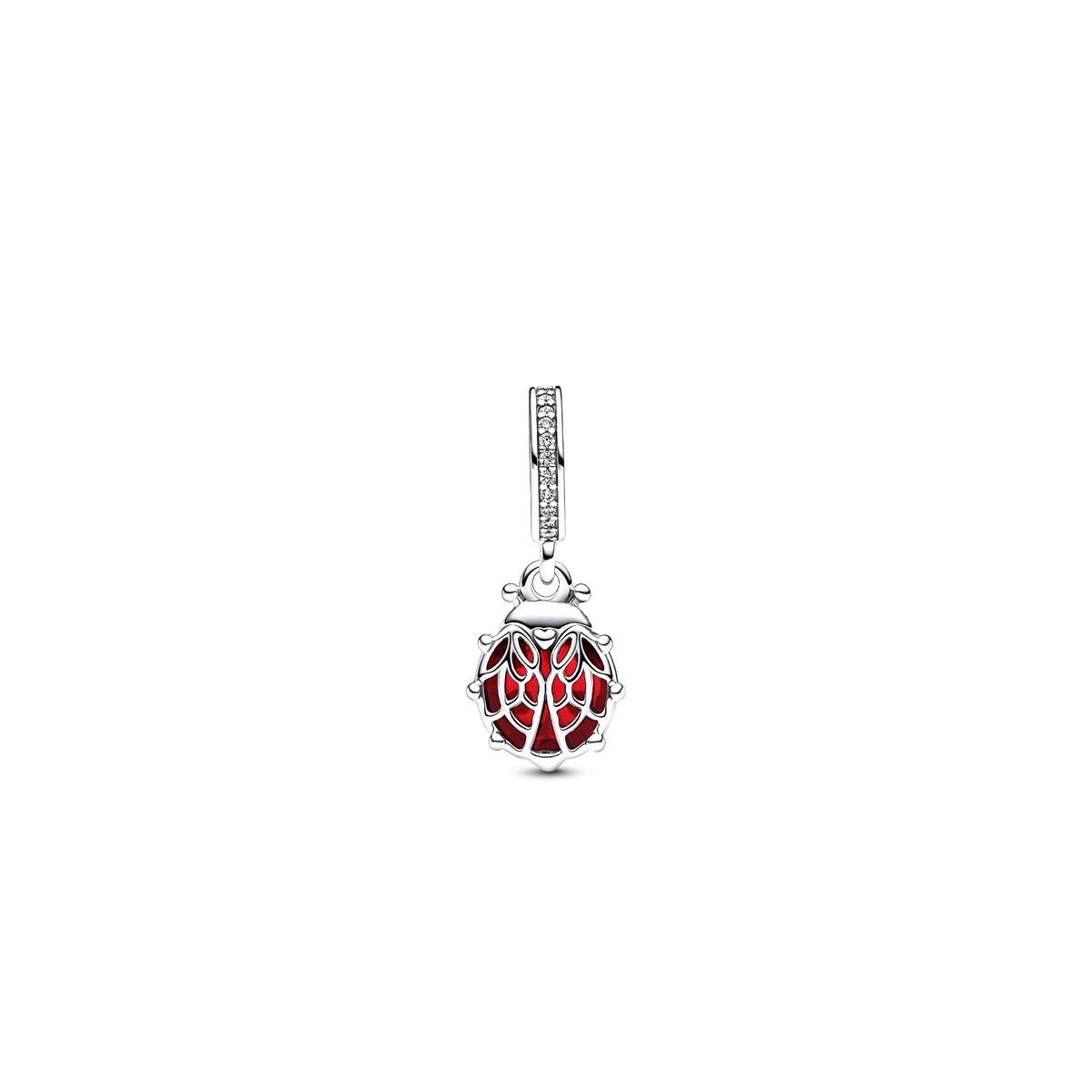 PANDORA Mod. RED LADYBIRD DANGLE CHARM