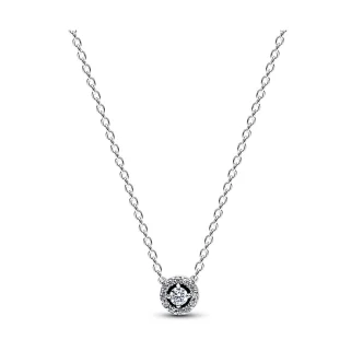 PANDORA JEWELRY Mod. SPARKLING ROUND HALO PENDANT COLLIER NECKLACE