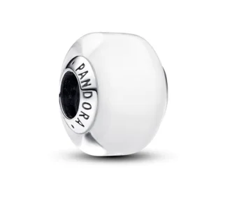 PANDORA Mod. WHITE MINI MURANO GLASS CHARM