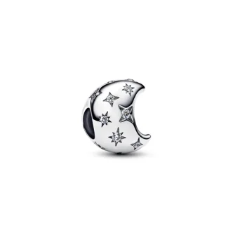 PANDORA JEWELRY Mod. HEART & CLOVER FOUR-LEAF DANGLE CHARM