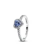 PANDORA JEWELRY Mod. SPARKLING BLUE ELEVATED HEART RING