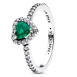 PANDORA JEWELRY Mod. SPARKLING LIGHT BLUE ELEVATED HEART RING