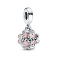 PANDORA Mod. FOUR-LEAF CLOVER FRIENDSHIP DOUBLE DANGLE CHARM