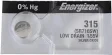 ENERGIZER BATTERY Ref. 315