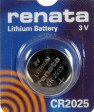 RENATA BATTERY Ref. CR2025 - 3V