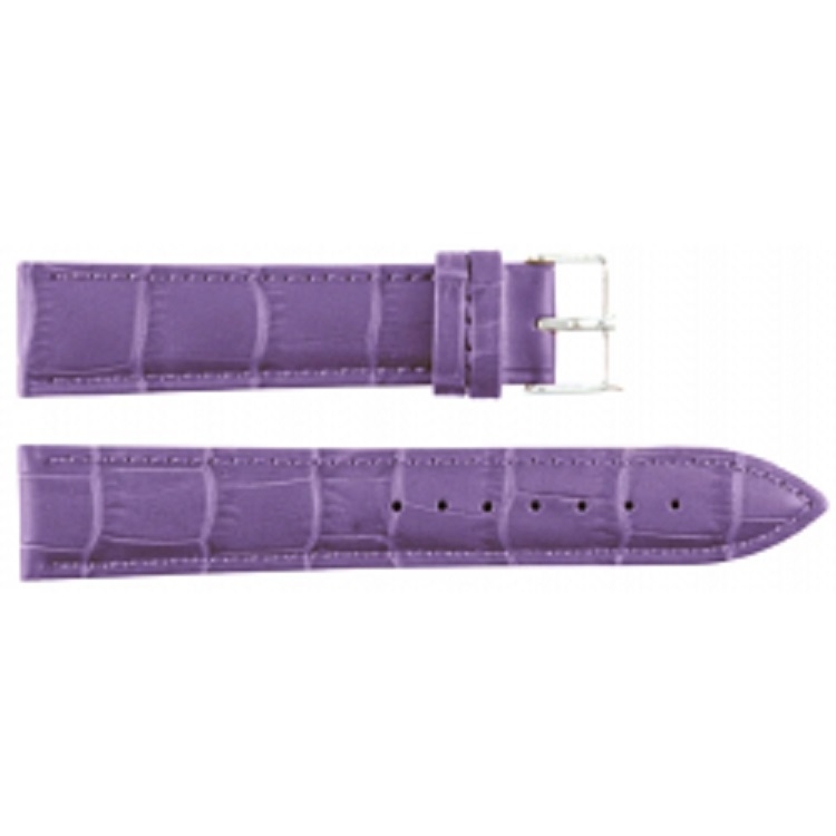 LEATHER Strap Purple- 18mm