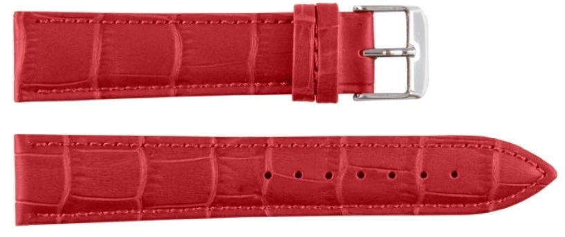 LEATHER Strap Red - 16mm