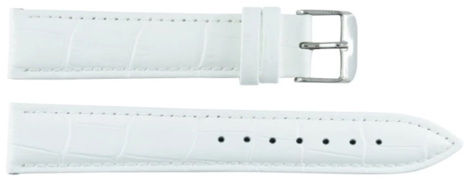 LEATHER Strap White - 18mm