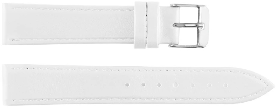 LEATHER Strap White - 16mm