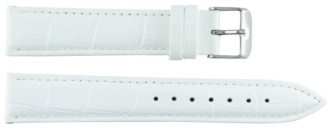 LEATHER Strap White - 18mm