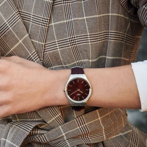 SWATCH Mod. SKINBURGUNDY