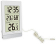 TECHNO LINE Mod. WS7039 - Termometro da parete/tavolo, temp/umidità int e temp est + cavetto sonda - Wall/table thermometer, int temp/humidity and ext temp with probe cable