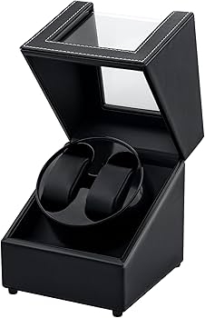 Watch Winder for 2 Watches – Faux Leather / Carica Orologio 2 orologi – Similpelle
